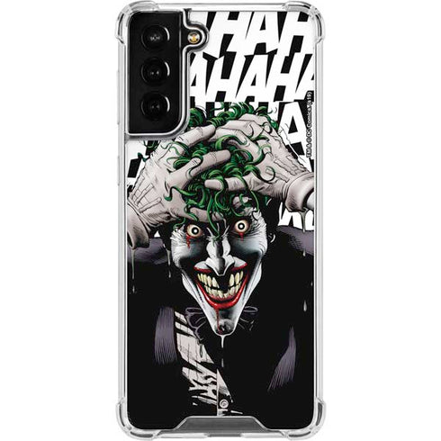 DC Comics The Joker Killing Joke Variant Cover Art by Brian Bolland Galaxy S21 FE Clear Case